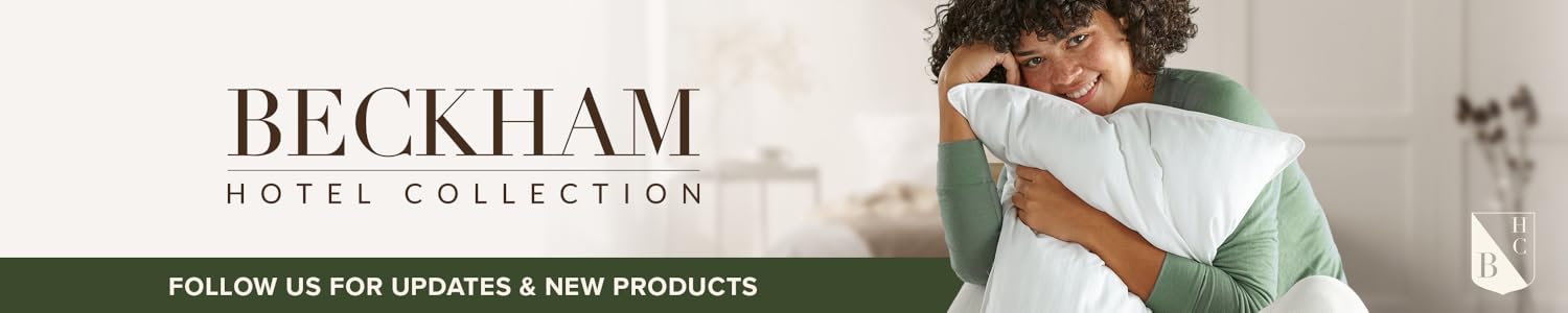 Beckham Hotel Collection Bed Pillows Queen/Standard Size Set of 2 - Down Pillow for Sleeping - Back, Stomach or Side Sleepers